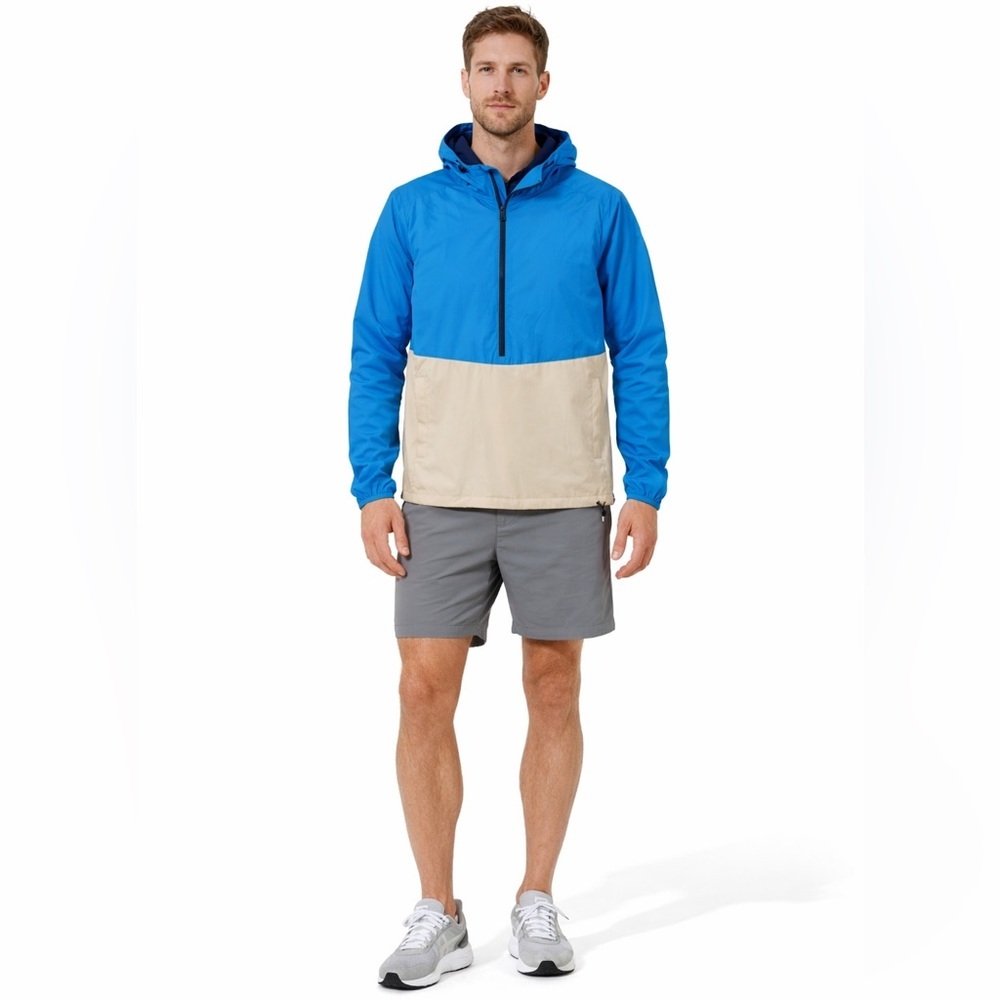 NWT! Smartwool Merino Sport Ultra Light Anorak Neptune Blue Small Rain Repellent